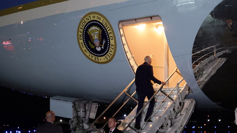 ביידן בדרך לישראל: נשיא ארה"ב המריא מוושינגטון